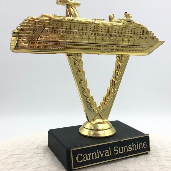 CARNIVAL SUNSHINE SHIP ON A STICK CRUISE TROPHY - Picture 4 of 4